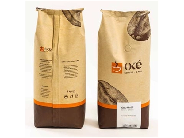 Een Oké koffiebonen, zak van 1 kg, Gourmet koop je bij Muys Kantoor & Kado