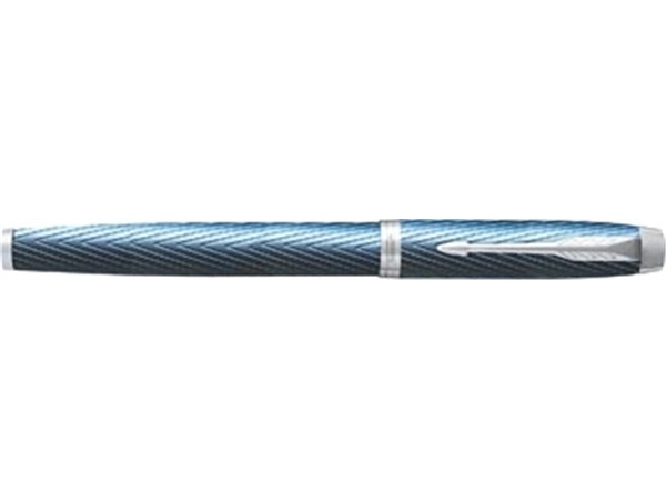 Een Parker IM Premium vulpen, fijn, in giftbox, blue (blauw/zilver) koop je bij best4office