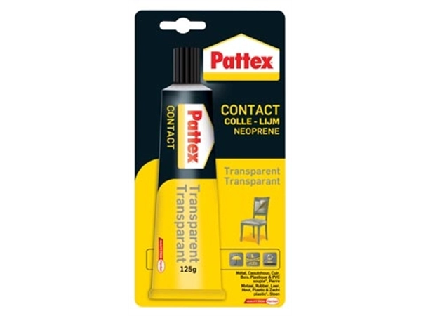 Een Pattex contactlijm Transparant, tube van 125 g, op blister koop je bij Muys Kantoor & Kado