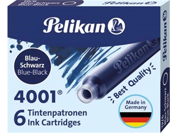 Een Pelikan inktpatronen 4001 blauw-zwart koop je bij Muys Kantoor & Kado