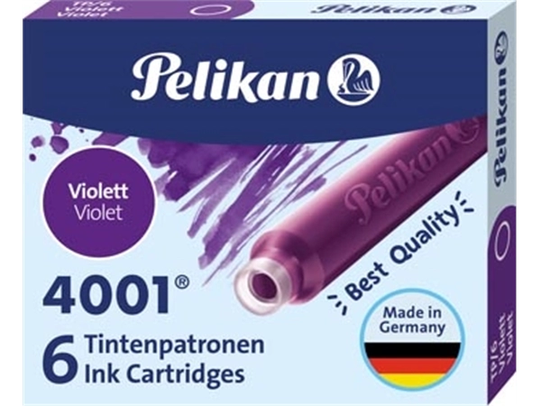 Een Pelikan inktpatronen 4001 paars koop je bij Muys Kantoor & Kado