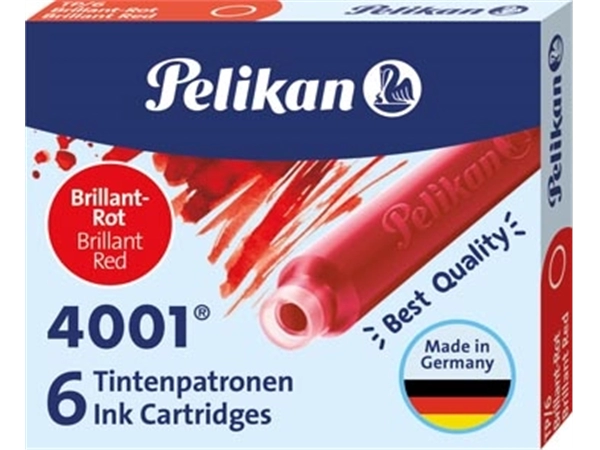 Een Pelikan inktpatronen 4001 rood koop je bij Muys Kantoor & Kado