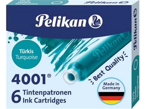 Een Pelikan inktpatronen 4001 turkoois koop je bij Muys Kantoor & Kado