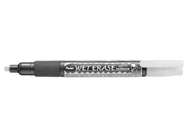 Een Pentel Wet Erase Marker wit, schrijfbreedte 2 - 4 mm koop je bij Muys Kantoor & Kado