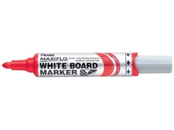 Een Pentel whiteboardmarker Maxiflo rood koop je bij Muys Kantoor & Kado