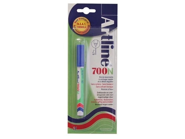 Een Permanent marker Artline 700N blauw, op blister koop je bij Muys Kantoor & Kado