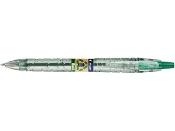 Een Pilot Ecoball B2P BeGreen balpen, medium punt, 0,3 mm, groen koop je bij Muys Kantoor & Kado