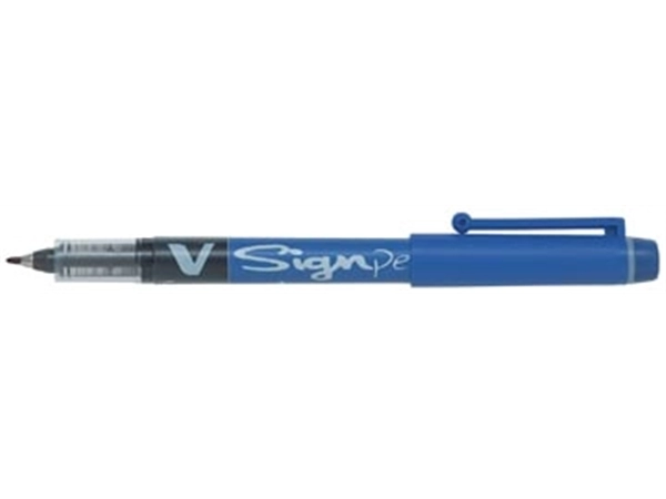 Een Pilot Fineliner V-Sign Pen blauw koop je bij Muys Kantoor & Kado