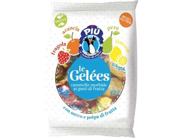 Een Piu Jelly Fruit snoepjes, zak van 1 kg koop je bij Muys Kantoor & Kado