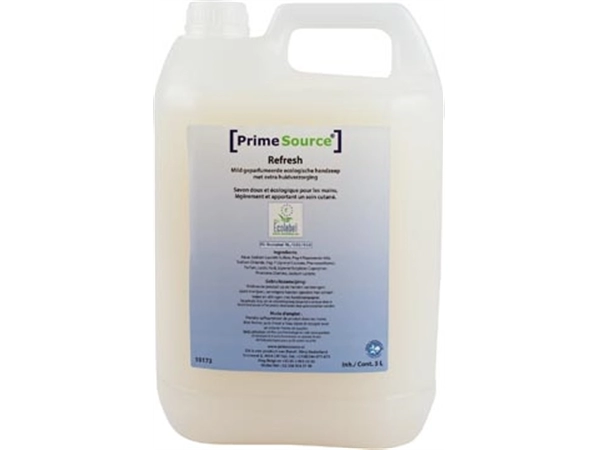 Een Primesource handzeep Refresh Eco, fles van 5 l koop je bij Muys Kantoor & Kado