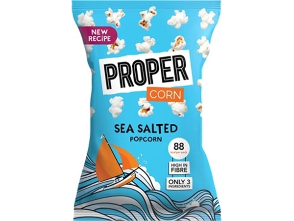 Een Proper popcorn Sea Salt, zak van 20 g koop je bij Muys Kantoor & Kado