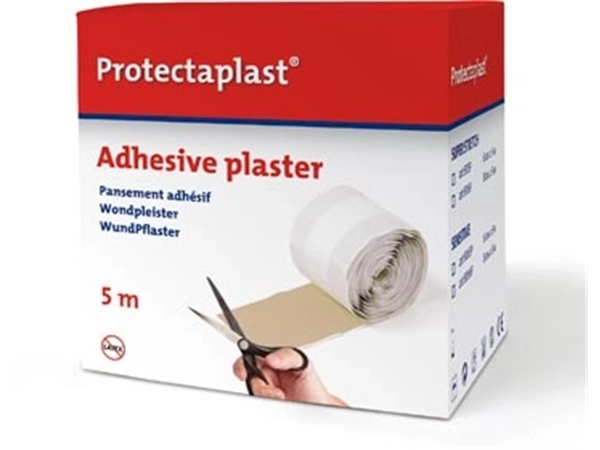 Een Protectaplast Elastic textielpleister, ft 6 cm x 5 m, op rol koop je bij Muys Kantoor & Kado