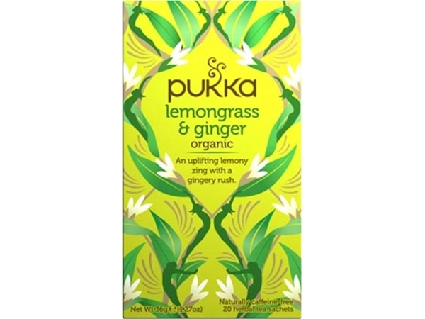 Een Pukka thee bio, Lemongrass - Ginger, pak van 20 stuks koop je bij Muys Kantoor & Kado