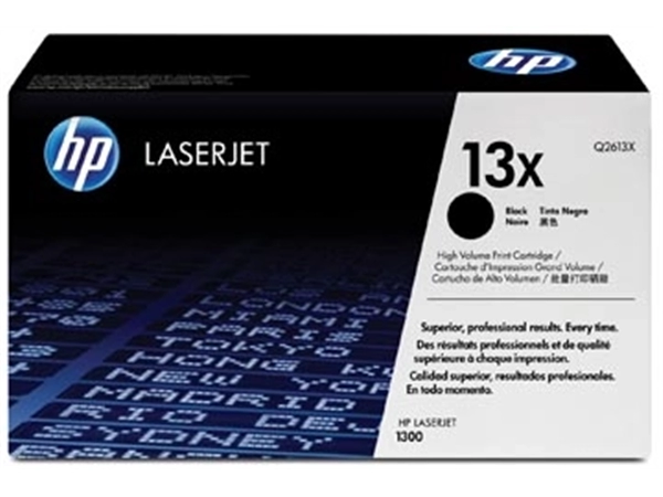 Een HP toner 13X, 4 000 pagina's, OEM Q2613X, zwart koop je bij Muys Kantoor & Kado