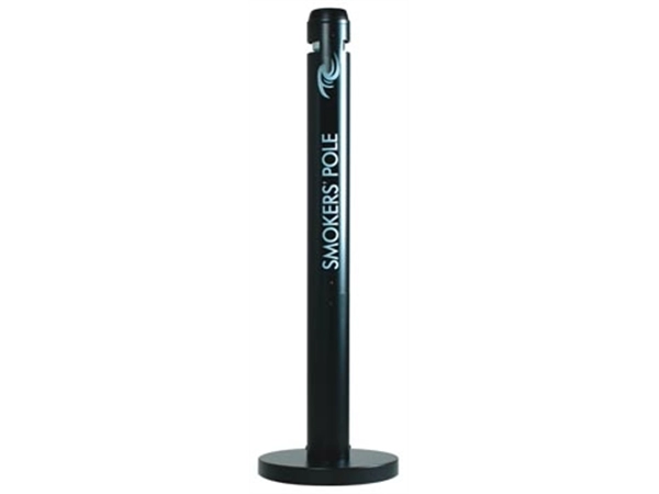 Een Rubbermaid peukenzuil Smokers' Pole, ft 10,2 x 107,9 cm, zwart koop je bij best4office