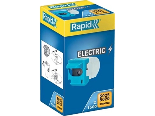 Een Rapid Nietjes cassette voor 5025E, 2 x 1.500 nietjes koop je bij Muys Kantoor & Kado