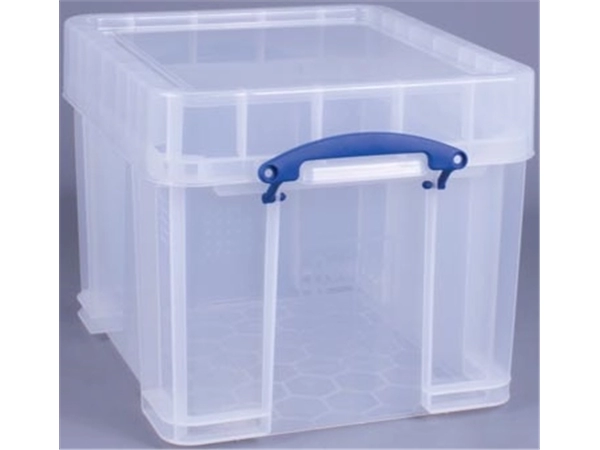 Een Really Useful Box 35 liter XL, transparant, per stuk verpakt in karton koop je bij best4office