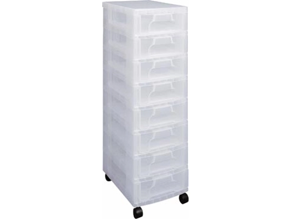 Een Really Useful Box ladenblok 8 x 7 l, transparant koop je bij best4office