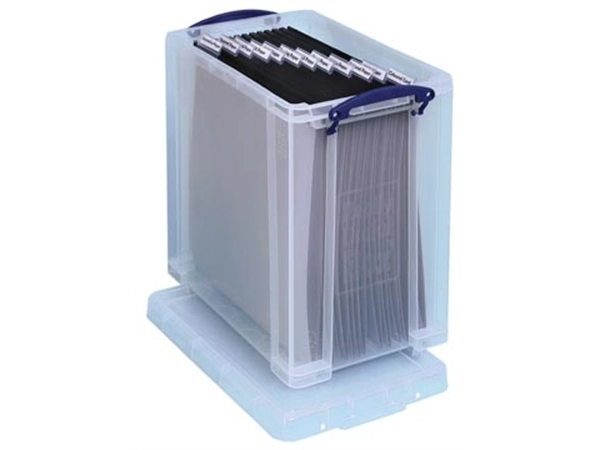 Een Really Useful Box opbergdoos 25 liter, transparant koop je bij best4office