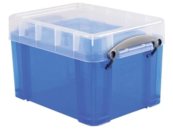 Een Really Useful Box opbergdoos 3 liter, transparant blauw koop je bij best4office