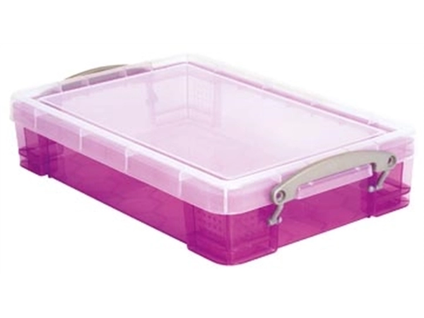 Een Really Useful Box opbergdoos 4 liter, transparant paars koop je bij best4office