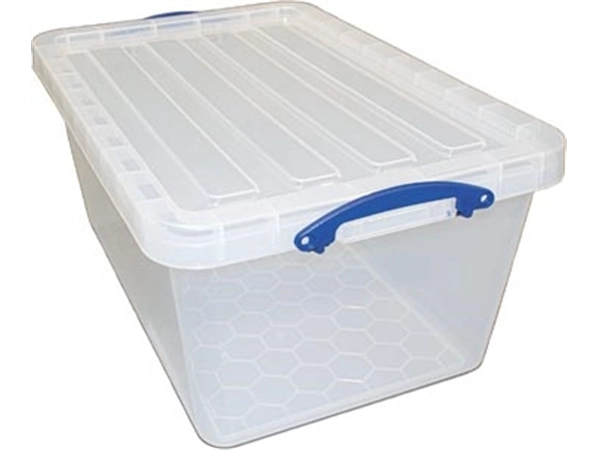 Een Really Useful Box opbergdoos 61 l, nestbaar, transparant koop je bij best4office