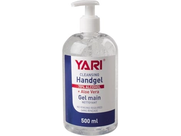 Een Reinigende handgel met pomp, flacon van 500 ml koop je bij best4office