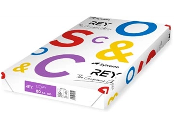 Een Rey Copy printpapier ft A3, 80 g, pak van 500 vel koop je bij best4office