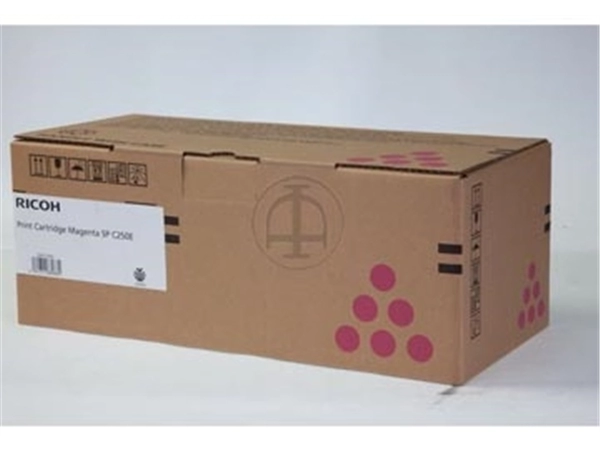 Een Ricoh toner SPC250E, 1.600 pagina's, OEM 407545, magenta koop je bij Muys Kantoor & Kado