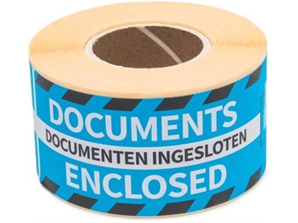 Een Rillprint etiketten Documenten ingesloten, ft 46 x 125 mm, rol van 250 stuks koop je bij best4office