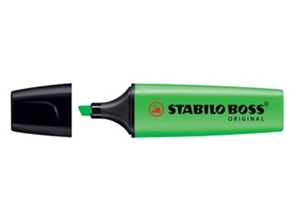 Een STABILO BOSS ORIGINAL markeerstift, groen koop je bij Muys Kantoor & Kado