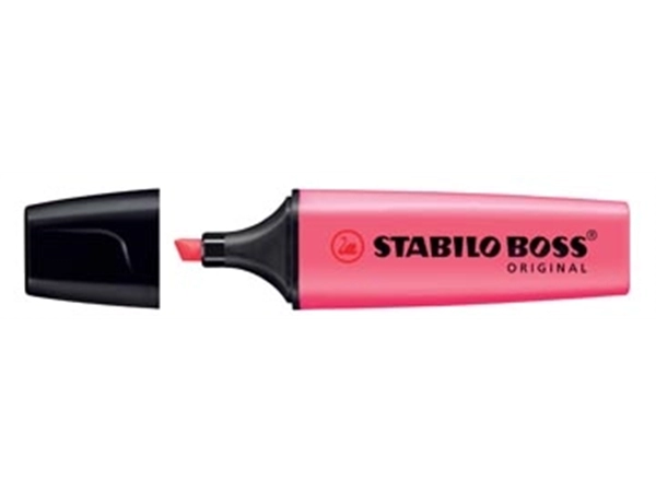 Een STABILO BOSS ORIGINAL markeerstift, roze koop je bij best4office