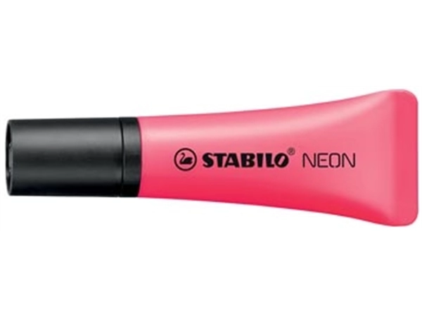 Een STABILO NEON markeerstift, roze koop je bij best4office