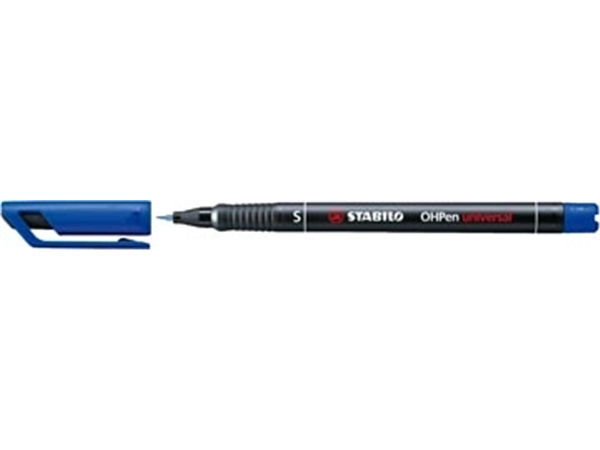 Een STABILO OHPen universal, OHP-marker, permanent, superfijn 0,4 mm, blauw koop je bij best4office