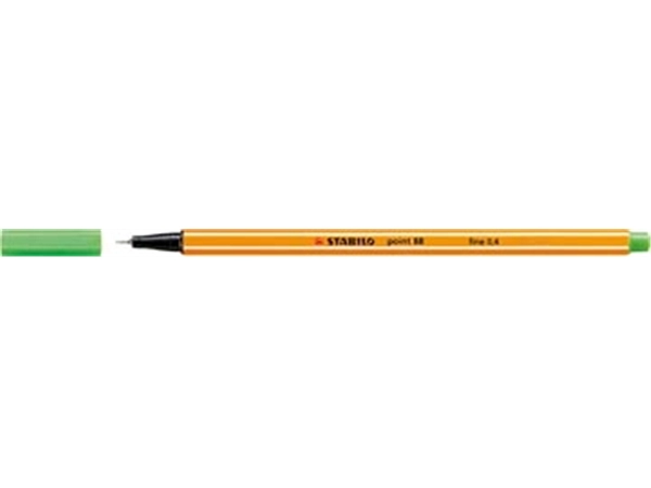 Een STABILO point 88 fineliner, lichtgroen koop je bij best4office