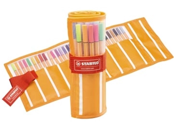 Een STABILO point 88 fineliner, rollerset van 30 stuks in geassorteerde kleuren koop je bij Muys Kantoor & Kado