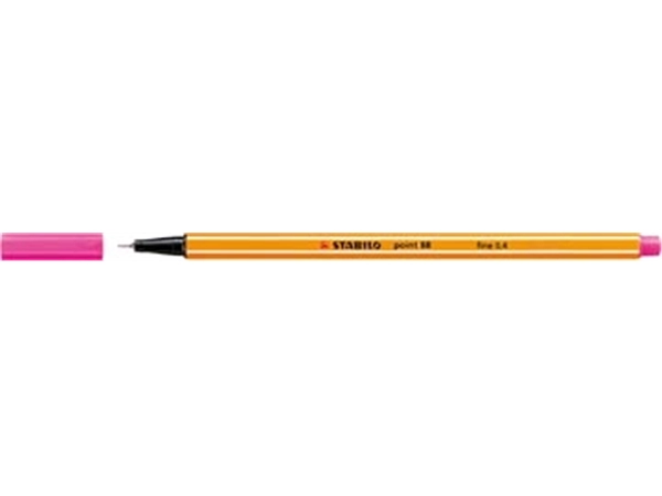 Een STABILO point 88 fineliner, roze koop je bij best4office