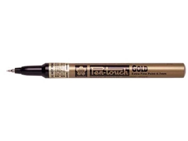 Een Sakura paint Marker Pen-Touch punt van 0,7 mm, goud koop je bij best4office