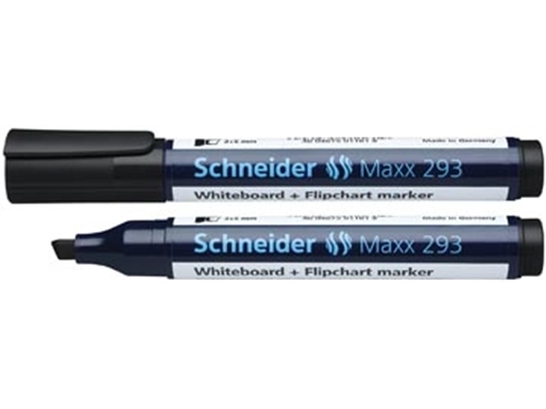 Een Schneider whiteboard + flipchart marker Maxx 293 zwart koop je bij Muys Kantoor & Kado