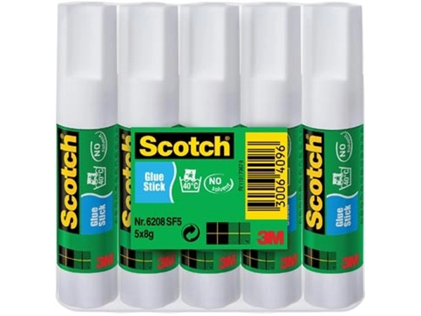 Een Scotch plakstift 8 g, pak van 5 stiften koop je bij Muys Kantoor & Kado