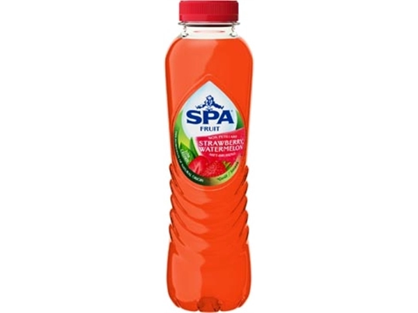 Een Spa Fruit Still strawberry watermelon, fles van 40 cl, pak van 6 stuks koop je bij Muys Kantoor & Kado