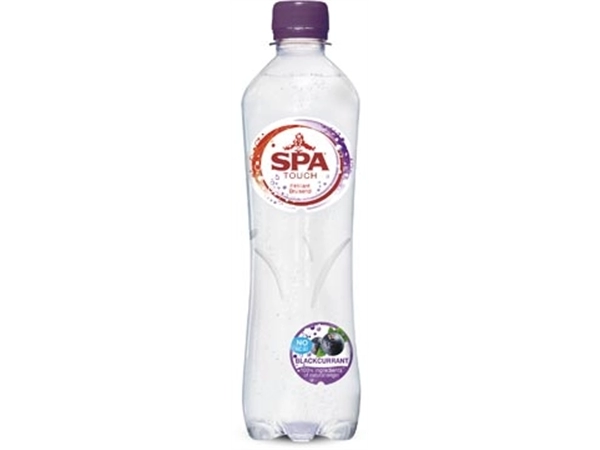 Een Spa Touch Sparkling Blackcurrant, fles van 50 cl, pak van 6 stuks koop je bij Muys Kantoor & Kado