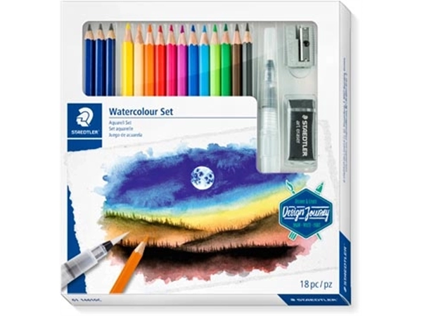 Een Staedtler Watercolour Set, set van 18 stuks koop je bij Muys Kantoor & Kado