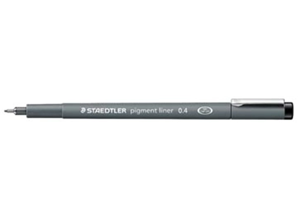 Een Staedtler pigment liner fineliner, ronde punt, schrijfbreedte 0,4 mm, zwart koop je bij best4office