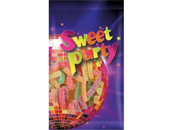 Een Sweet Party zuurtjes, zakje van 100 g koop je bij Muys Kantoor & Kado