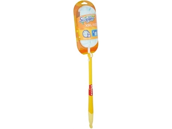 Een Swiffer Duster XXL starterskit + 2 stofdoekjes, op blister koop je bij Muys Kantoor & Kado