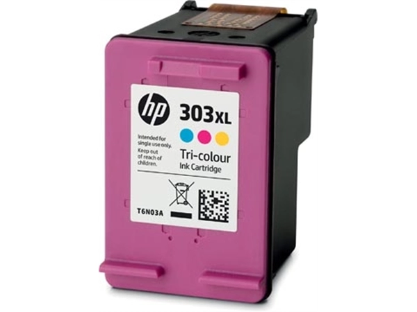 Een HP inktcartridge 303XL, 415 pagina's, OEM T6N03AE, 3 kleuren koop je bij best4office