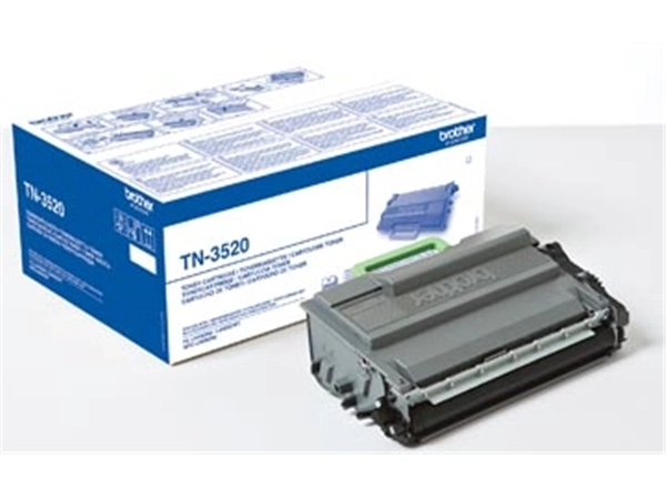 Een Brother toner, 20.000 pagina's, OEM TN-3520, zwart koop je bij best4office