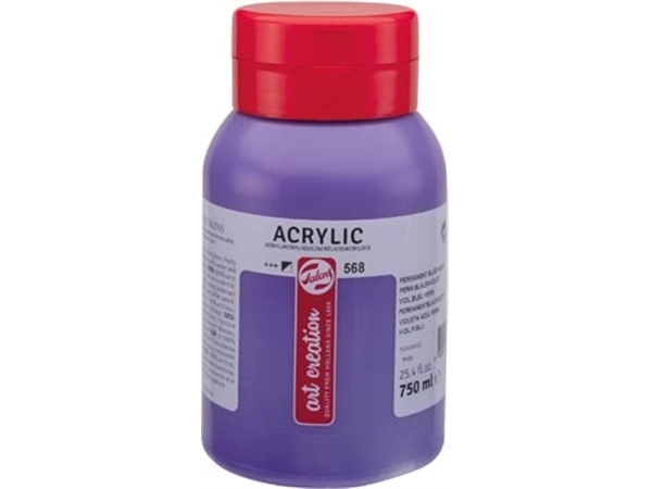 Een Talens Art Creation acrylverf flacon van 750 ml, permanentblauwviolet koop je bij best4office