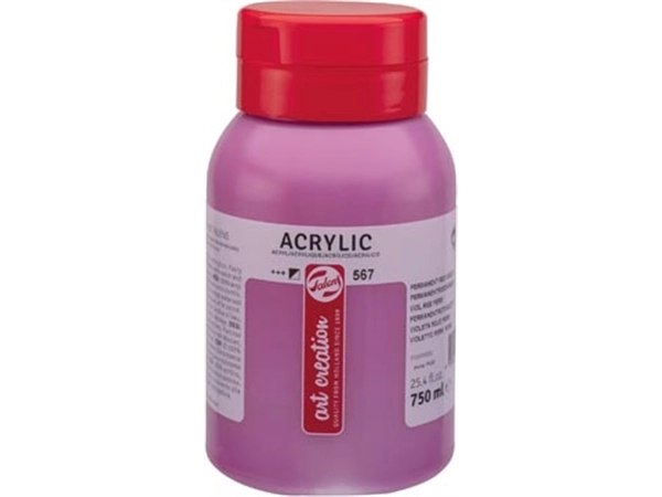 Een Talens Art Creation acrylverf flacon van 750 ml, permanentroodviolet koop je bij best4office